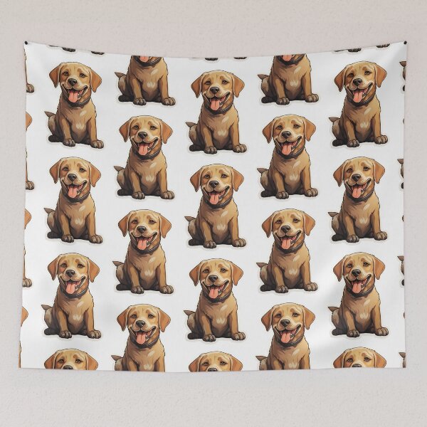 Item preview, Golden Canine Bliss - Cartoon Labrador Retriever Mix designed and sold by PureGlee.