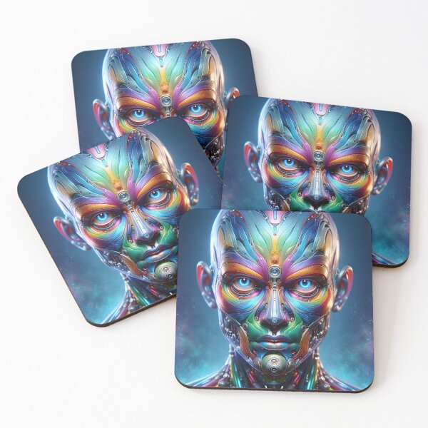 Item preview, Male Rainbow Face Art designed and sold by AI-Pi-art.