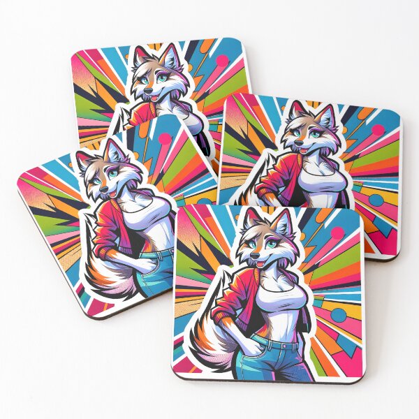 Item preview, Anthro Wolf, Pop Art designed and sold by Truck Stop One.