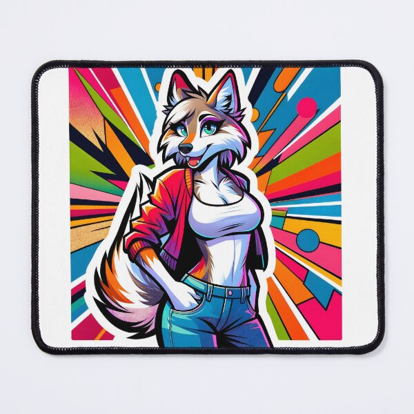 Furry Boob Mousepad 