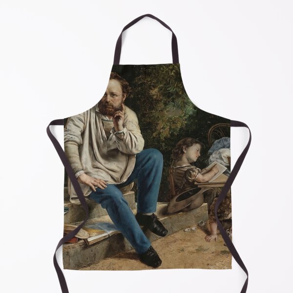 Item preview, gustave courbet artwork, gustave courbet self portrait, gustave courbet paintings designed and sold by marti-oryo.