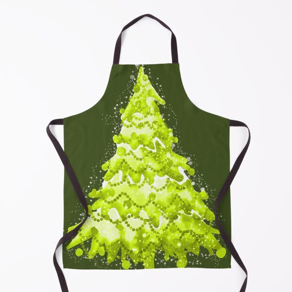 Item preview, Watercolor Christmas Tree covered in snow, light colors, vivid rotten green. designed and sold by My-fake-places.