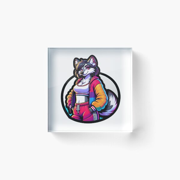 Item preview,  Anthro Wolf, Pop Art designed and sold by Truck Stop One.