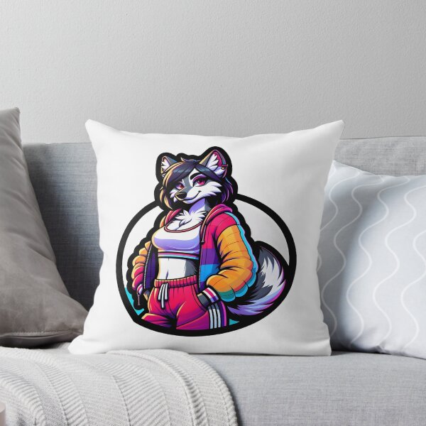 Artikelvorschau,  Anthro Wolf, Pop Art entworfen und verkauft von Truck Stop One.