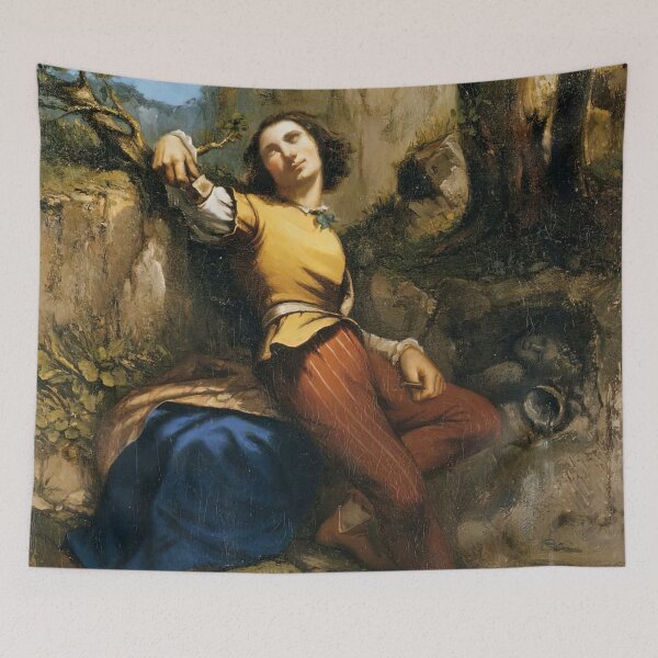 Item preview, gustave courbet artwork, gustave courbet self portrait, gustave courbet paintings designed and sold by marti-oryo.