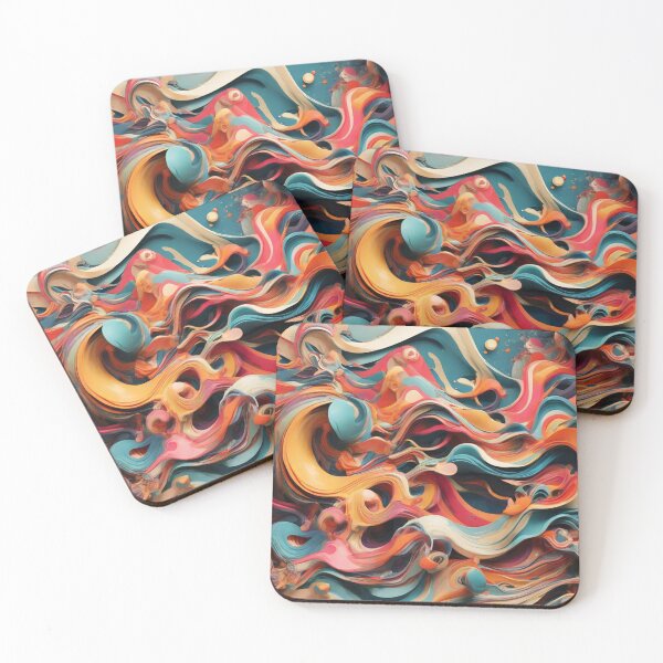 Item preview, Chaotic Wavy Geometrical Shapes designed and sold by iamjus1.