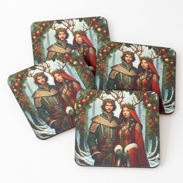Item preview, Pagan Couple. Winter Solstice Yule. designed and sold by SoniaSarkali.