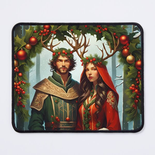 Item preview, Pagan Couple. Winter Solstice Yule. designed and sold by SoniaSarkali.