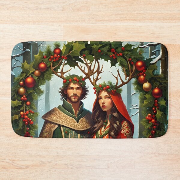 Item preview, Pagan Couple. Winter Solstice Yule. designed and sold by SoniaSarkali.