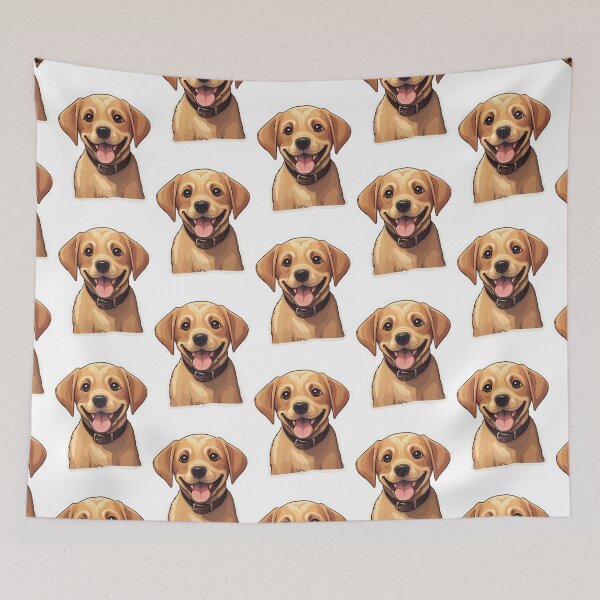 Item preview, Golden Happiness - Cartoon Labrador Retriever Mix designed and sold by PureGlee.