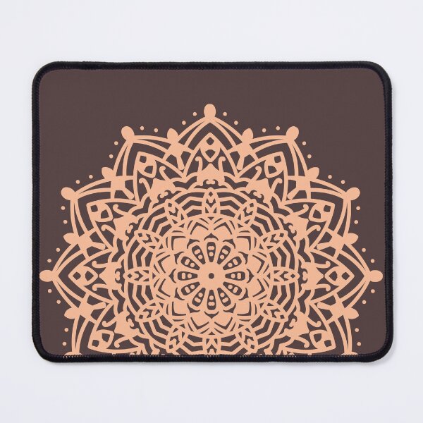Item preview, Color of the Year 2024 Peach Fuzz Mandala designed and sold by ittybittyowl.