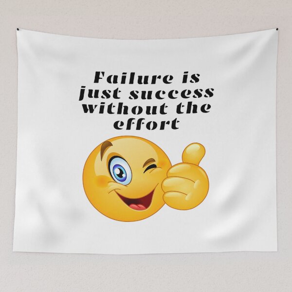 Item preview, Failiure is just a success without the effort funny design designed and sold by NatalieArtiste.