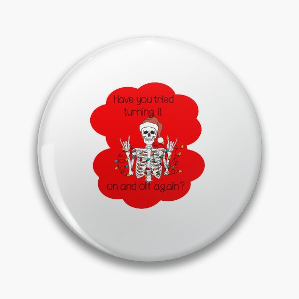 Item preview, Have you tried turning it on and off christmas lights skeleton love advice designed and sold by CosmicGypsy2000.
