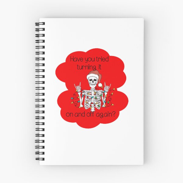 Item preview, Have you tried turning it on and off christmas lights skeleton love advice designed and sold by CosmicGypsy2000.