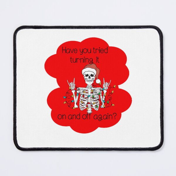 Item preview, Have you tried turning it on and off christmas lights skeleton love advice designed and sold by CosmicGypsy2000.