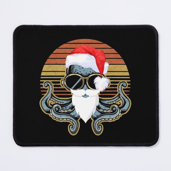 Item preview, octopus wearing santa hat for christmas designed and sold by NaaEchDesign ⭐⭐⭐⭐⭐.