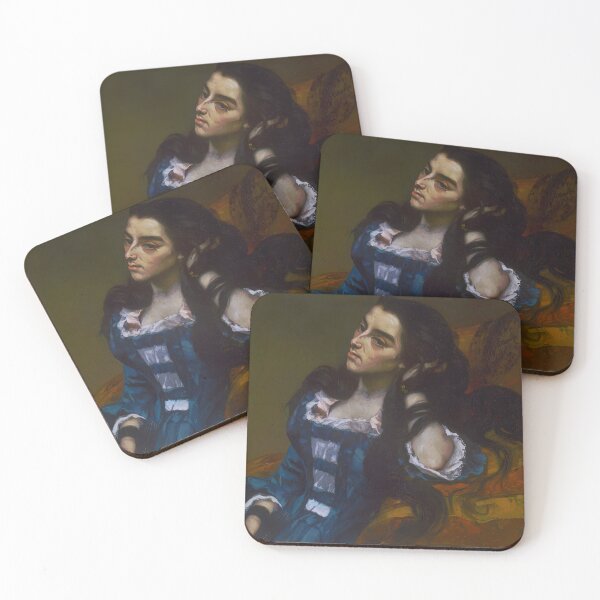 Item preview, gustave courbet artwork, gustave courbet self portrait, gustave courbet paintings designed and sold by marti-oryo.