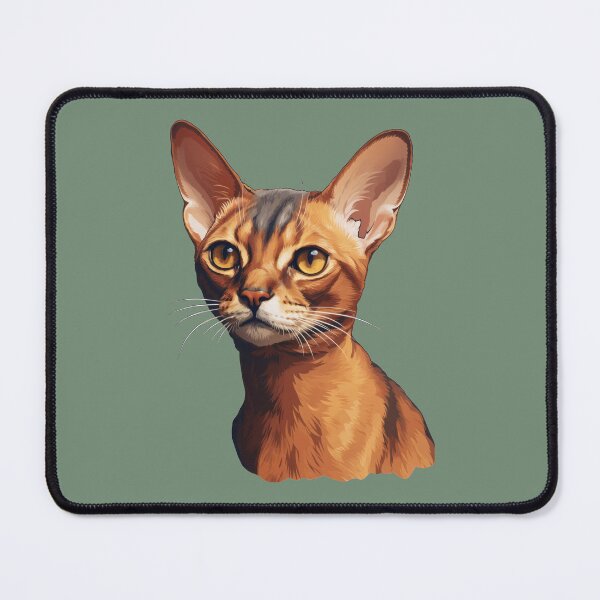 Item preview, Abyssinian Gaze Warm Close-Up in Digital Oil Style designed and sold by solrevolver.