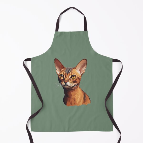 Item preview, Abyssinian Gaze Warm Close-Up in Digital Oil Style designed and sold by solrevolver.