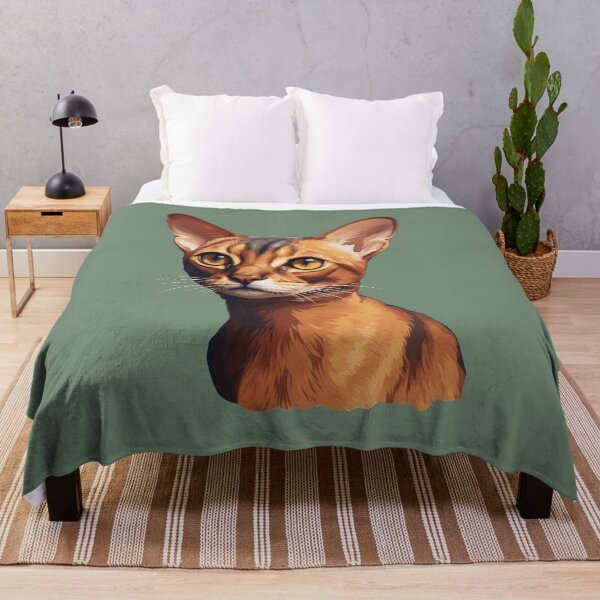Item preview, Abyssinian Gaze Warm Close-Up in Digital Oil Style designed and sold by solrevolver.