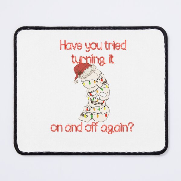 Item preview, Have you tried turning it on and off christmas lights skeleton love advice designed and sold by CosmicGypsy2000.