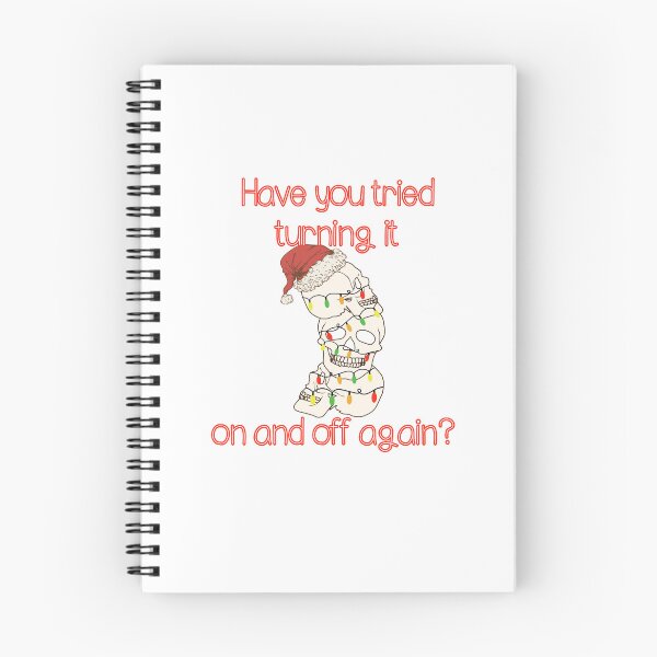 Item preview, Have you tried turning it on and off christmas lights skeleton love advice designed and sold by CosmicGypsy2000.
