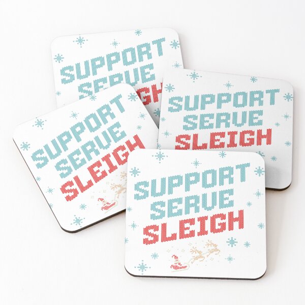 Item preview, Support Serve Sleigh Christmas designed and sold by ElsiePaulineCo.
