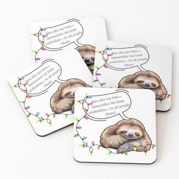 Artikelvorschau, Faultierbär | Dieses Jahr bin ich an der Reihe ... Rollen Sie die Weihnachtsbeleuchtung aus ... in meinem eigenen Tempo! in Spanisch entworfen und verkauft von brynatshop.