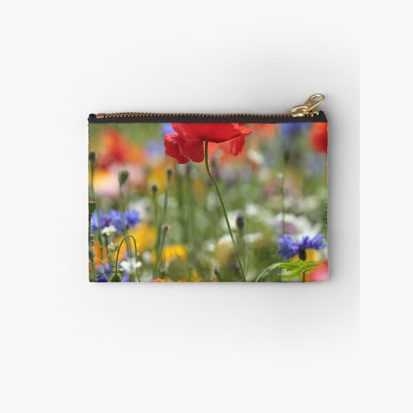 Item preview, Digital photograph of  sunlit Poppy and meadow flowers designed and sold by SimonJohnson1.
