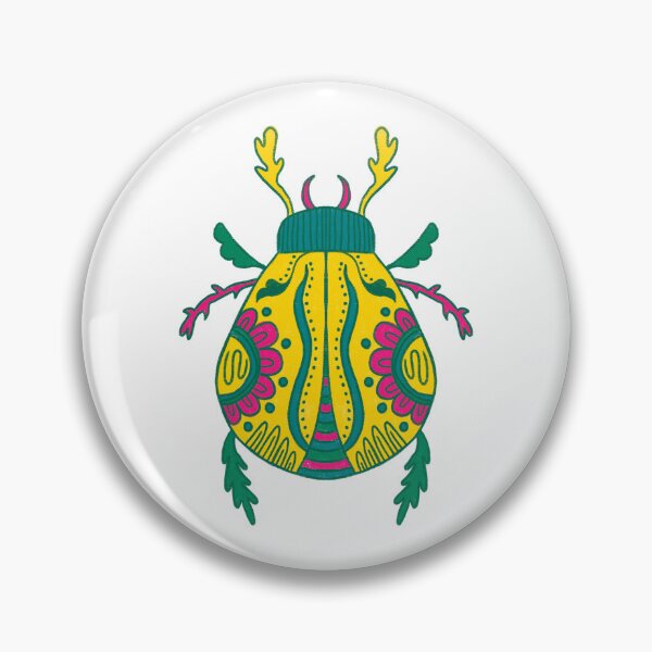 Item preview, Colorful Floral Antlered Beetler designed and sold by GraceMakes03.