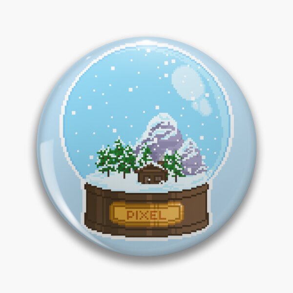 Item preview, Pixel Art Snow Globe designed and sold by PixelCarvel.