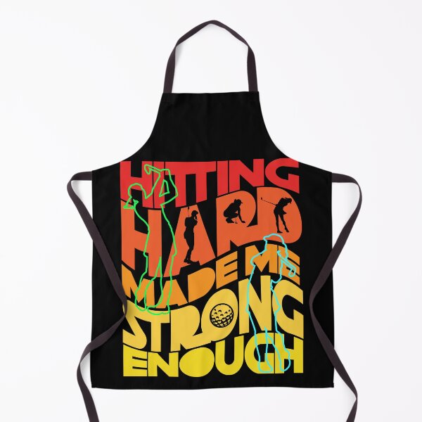 Item preview, HITTING HARD MADE ME STRONG ENOUGH -GOLD FUNNY SAYING designed and sold by Lovesicker.