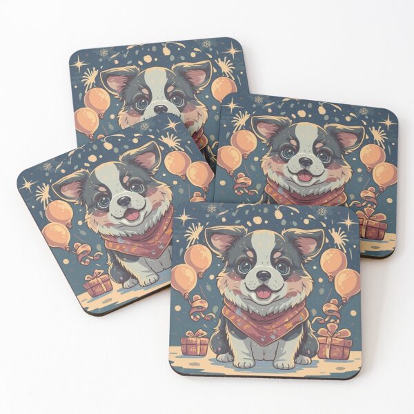 Item preview, Cute puppy in a new year designed and sold by Bercik123.