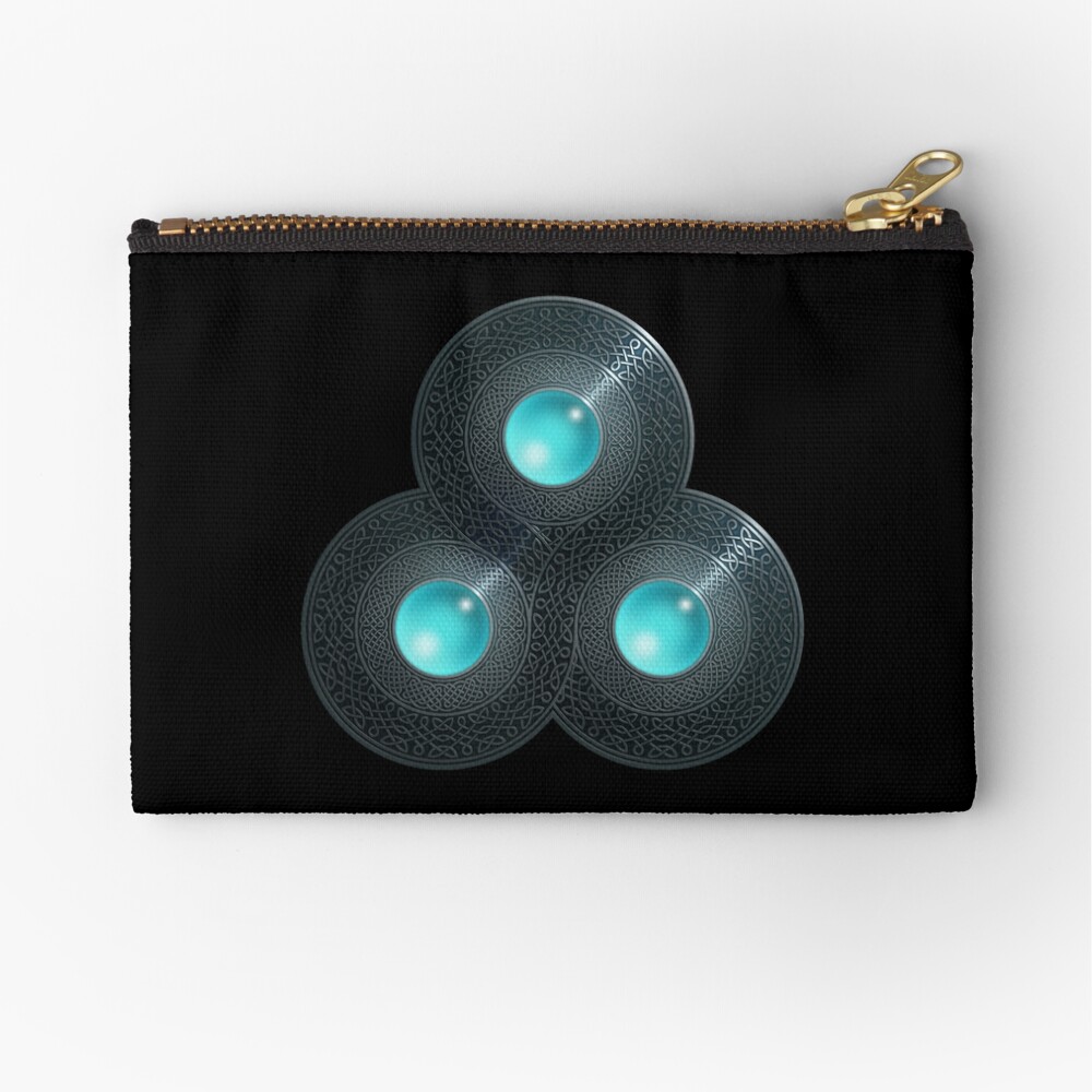 Triple Celt Zipper Pouch