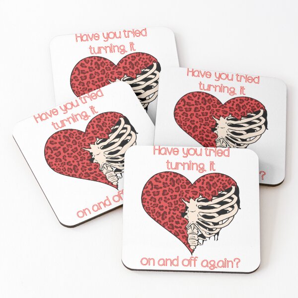 Item preview, ¿Has intentado encenderlo y apagarlo? Consejos de amor Esqueleto Corazón roto designed and sold by CosmicGypsy2000.