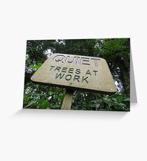 Quiet Trees At Work Greeting Card