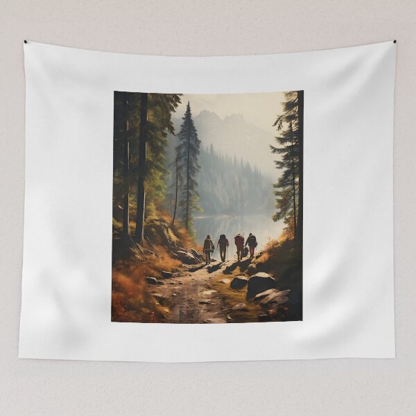 Item preview, Hiking Solitude in Autumn Nature designed and sold by Shirtastically.