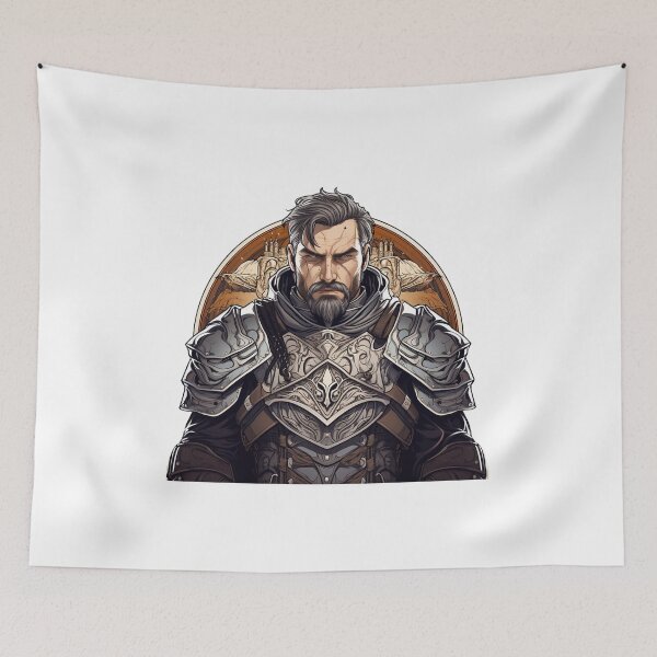 Item preview,  Image of a medieval soldier seeking Honor designed and sold by Trono-de-Metal.