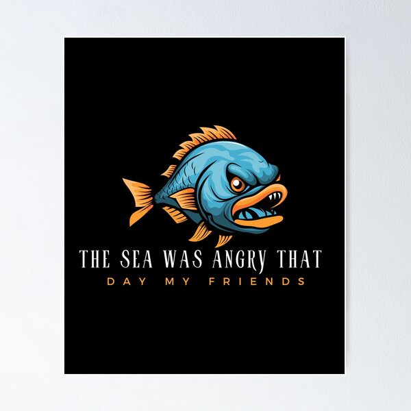 Item preview, The sea Was Angry That Day , My Friends designed and sold by FLOWER--ART.