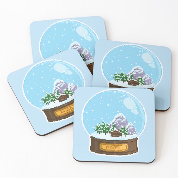 Item preview, Pixel Art Snow Globe designed and sold by PixelCarvel.