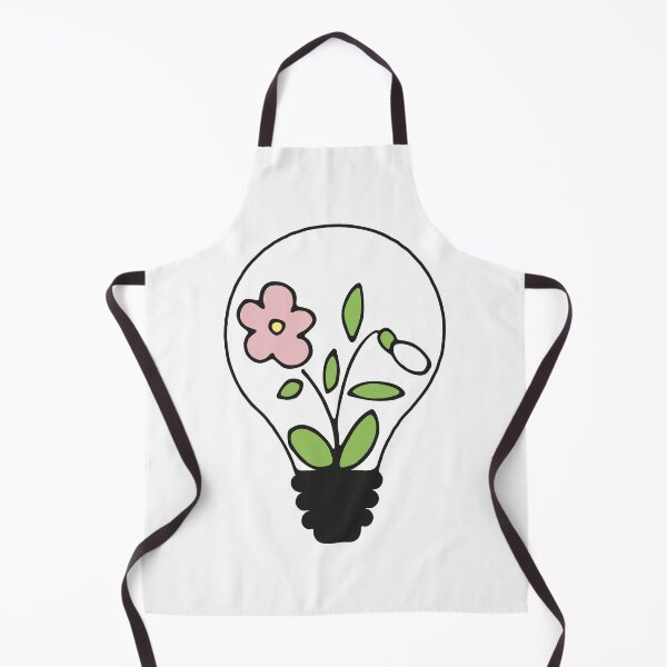 Item preview, Floral lightbulb with cute flowers - green nature energy designed and sold by NataliaVVV.