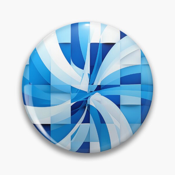 Item preview, Blue white curved pattern designed and sold by Dadziosz.