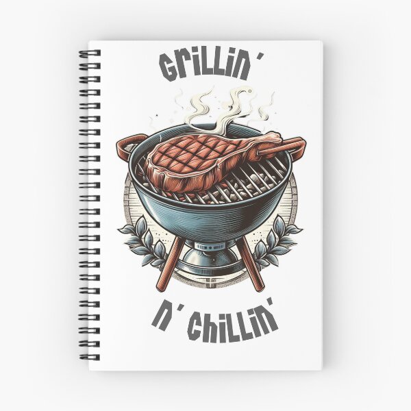 Item preview, grill time. grilling and chilling designed and sold by Shanigi-Designs.