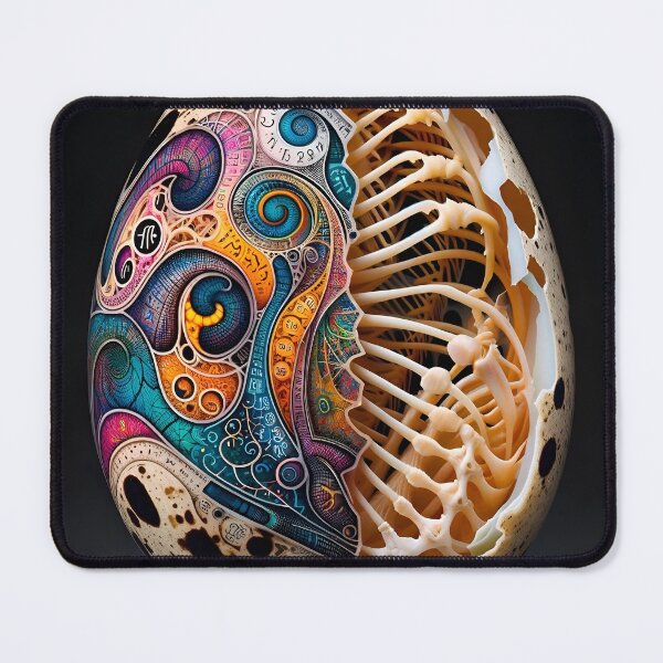Item preview, Quail Pi bones egg designed and sold by AI-Pi-art.