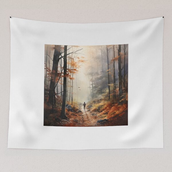 Item preview, Hiking Through Autumnal Fog designed and sold by Shirtastically.