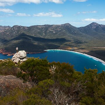 Artwork thumbnail, Wineglass Bay, seen from Mount Amos, Freycinet National Park, Tasmania by Roger Barnes