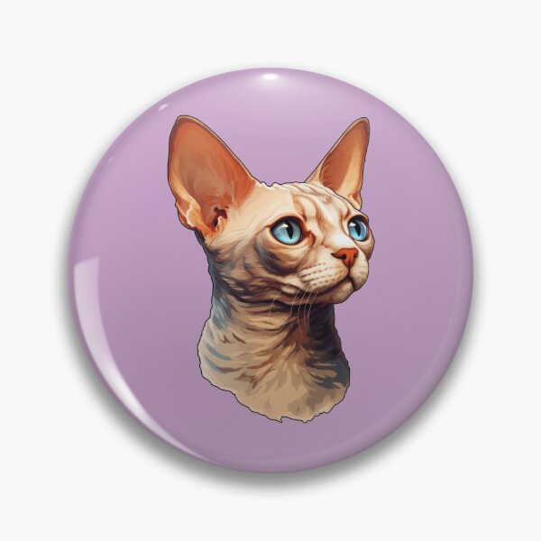 Item preview, Devon Rex Dreamer Skyward Gaze in Exquisite Digital Brushwork designed and sold by solrevolver.