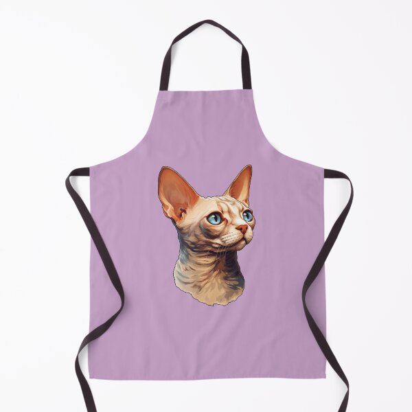 Item preview, Devon Rex Dreamer Skyward Gaze in Exquisite Digital Brushwork designed and sold by solrevolver.