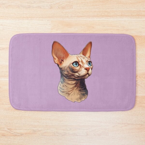 Item preview, Devon Rex Dreamer Skyward Gaze in Exquisite Digital Brushwork designed and sold by solrevolver.