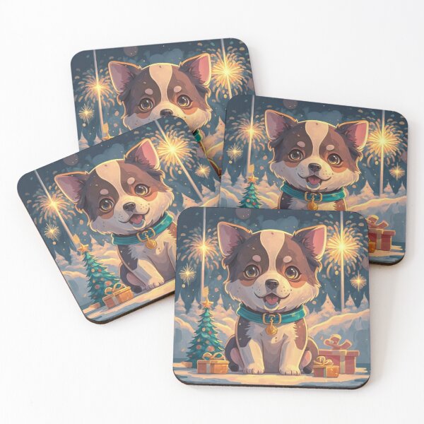 Item preview,  Cute puppy in a new year designed and sold by Bercik123.